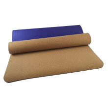 Yugland Custom Logo Printed Eco Friendly TPE Durable Non-slip Cork yoga mat heavy duty pilates mat wholesale